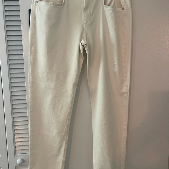 Rag & Bone Ecru Dre Loopback  Boyfriend Jeans NWT - Picture 5 of 6